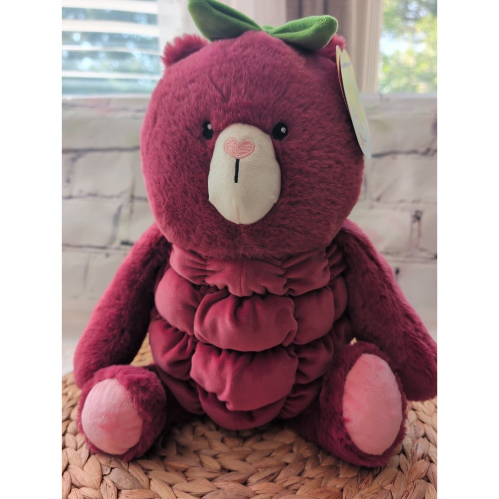 12" Raspbeary Raspberry Plush Stuffed Animal - Gigglescape™ NWT - Picture 2 of 11